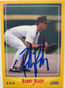 Randy Ready Autographed 1988 Score #512